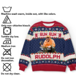 Custom Photo Merry Huntmas - Personalized Custom Ugly Sweatshirt - Unisex Wool Jumper - Hunting Christmas Gift For Dad, Grandpa, Husband - 图片 2