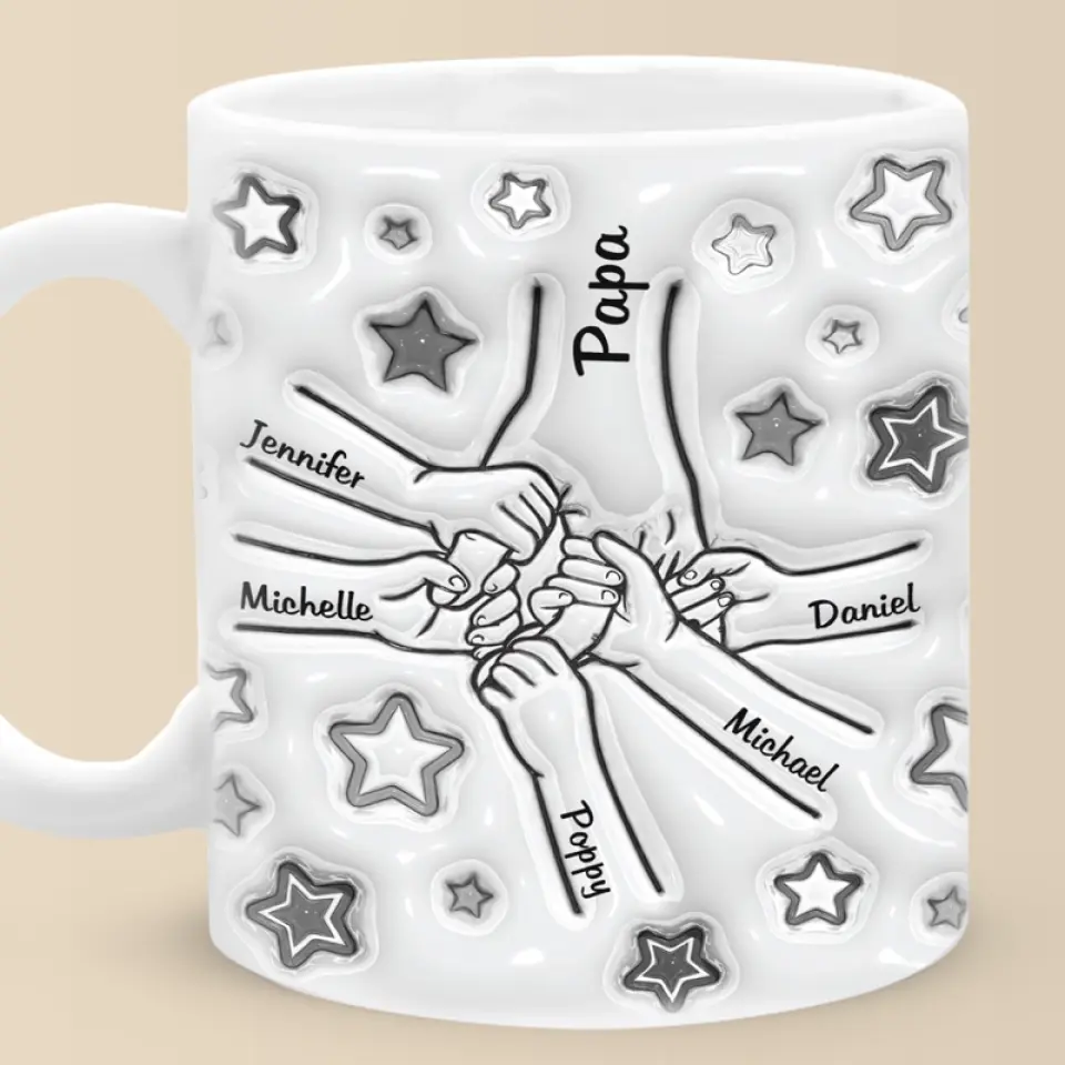 0d986d3b2741fa9f71887464f5f5af1d You Gotta Love Dads - Family Personalized Custom 3D Inflated Effect Printed Mug - Father's Day, Gift For Dad, Grandpa - 图片 1