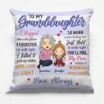 I Filled This Pillow With My Wishes - Family Personalized Custom Pillow - Gift For Grandchildren
