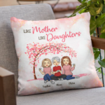 Best Friends Forever From The Heart - Family Personalized Custom Pillow - Mother's Day, Gift For Mom - 图片 2