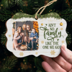 Personalized Custom Benelux Shaped Wood Photo Christmas Ornament - Upload Image, Gift For Family, Christmas Gift - 图片 4