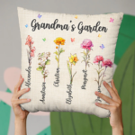 Grandma's Garden - Family Personalized Custom Pillow - Gift For Grandma - 图片 3