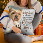 Custom Photo Just Hug This Pillow And Feel Me Here - Memorial Personalized Custom Pillow - Sympathy Gift, Gift For Pet Owners, Pet Lovers - 图片 2