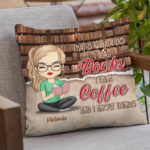 I Read Books I Drink Coffee And I Know Things - Personalized Pillow (Insert Included) - 图片 4