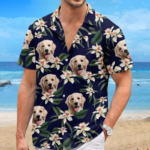Custom Photo Welcome To The Dog Days Of Summer - Dog & Cat Personalized Custom Unisex Tropical Hawaiian Aloha Shirt - Summer Vacation Gift, Gift For Pet Owners, Pet Lovers - 图片 4