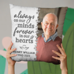 Custom Photo Have No Fear - Memorial Personalized Custom Pillow - Sympathy Gift For Family Members - 图片 2