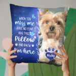 Custom Photo My Love For You Is Always Here - Memorial Personalized Custom Pillow - Sympathy Gift, Gift For Pet Owners, Pet Lovers - 图片 4