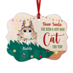Personalized Custom Benelux Shaped Wood Christmas Ornament - Gift For Pet Lovers, Christmas Gift