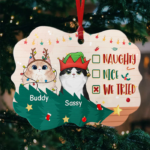 Personalized Custom Benelux Shaped Wood Christmas Ornament - Gift For Pet Lovers, Christmas Gift - 图片 2