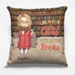 It Was Me Just A Girl Who Loves Book - Personalized Custom Pillow - Christmas Gift For Book Lovers