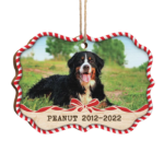 Personalized Custom Benelux Shaped Wood Photo Christmas Ornament - Upload Image, Memorial Gift, Sympathy Gift, Christmas Gift