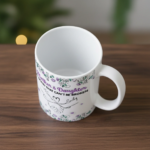 Custom Mug - Personalized Birthday Gifts For Mom, Daughter - Love Passed From Heart To Heart - 图片 4
