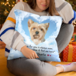 Custom Photo I'm In Heaven But My Heart's Always Here With You - Memorial Personalized Custom Pillow - Sympathy Gift, Gift For Pet Owners, Pet Lovers - 图片 2