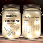 Custom Mason Jar Light - Personalized Anniversary Wedding Gifts For Husband And Wife, Him And Her - Love, Bottled And Glowing - 图片 4
