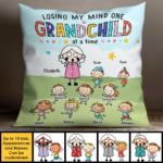 Losing My Mind One Grandchild At A Time - Gift For Grandma, Personalized Pillow (Insert Included) - 图片 2