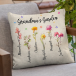 Grandma's Garden - Family Personalized Custom Pillow - Gift For Grandma - 图片 2