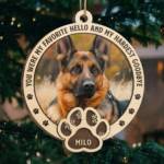 Memorial Personalized Custom Ornament - Wood Custom Shaped - Christmas Gift, Sympathy Gift For Pet Owners, Pet Lovers - 图片 2