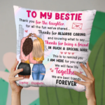 We'll Face Life Together - Bestie Personalized Custom Pillow - Gift For Best Friends, BFF, Sisters - 图片 2