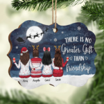 Personalized Custom Benelux Shaped Wood Christmas Ornament - Gift For Bestie, Best Friend, Sister, Birthday Gift For Bestie And Friend, Christmas Gift