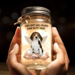 Memorial Personalized Custom Mason Jar Light - Sympathy Gift For Pet Owners, Pet Lovers