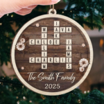 Personalized Christmas Birthday Gifts For Mom, Dad, Brother, Sister, Kids - Joy Gathers Around Our Tree