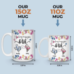 Custom Long Distance Mug - Personalized Best Friend Birthday Gifts For Women, Besties, Sisters, BFF - Distance Means Nothing Between Friends - 图片 2