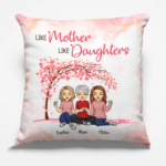 Best Friends Forever From The Heart - Family Personalized Custom Pillow - Mother's Day, Gift For Mom