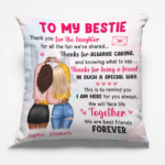 We'll Face Life Together - Bestie Personalized Custom Pillow - Gift For Best Friends, BFF, Sisters
