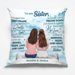 I Fill It With My Hope, Love & Light - Bestie Personalized Custom Pillow - Gift For Best Friends, BFF, Sisters