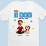 Dog Personalized Custom Unisex T-shirt, Premium T-shirt, Hoodie - Father's Day, Gift For Dad, Pet Owners, Pet Lovers - 图片 4