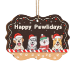 Dog & Cat Personalized Custom Ornament - Wood Benelux Shaped - Christmas Gift For Pet Owners, Pet Lovers