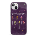 Her Garden Grows With Love - Family Personalized Custom Clear Phone Case - Mother's Day, Gift For Mom, Grandma - 图片 4