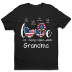 The Love Being Called Grandma - Gift For 4th Of July - Personalized Unisex T-Shirt - 图片 2