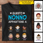 Questo Nonno Nonna Appartiene A - Personalized Unisex T-Shirt - 图片 2