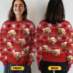 Custom Photo May Your Christmas Be Furry And Bright - Dog & Cat Personalized Custom Ugly Sweatshirt - Unisex Wool Jumper - Christmas Gift For Pet Owners, Pet Lovers - 图片 3