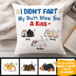 I Didn't Fart My Butt Blew You A Kiss - Personalized Pillow (Insert Included) - 图片 3
