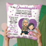 You’ll Feel My Love Within This Pillow - Family Personalized Custom Pillow - Gift For Grandchildren - 图片 3