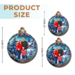 Custom Photo Christmas Good Cheer Is Found With Family - Family Personalized Custom Ornament - Wood Custom Shaped - Christmas Gift For Family Members - 图片 3