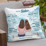 I Fill It With My Hope, Love & Light - Bestie Personalized Custom Pillow - Gift For Best Friends, BFF, Sisters - 图片 3