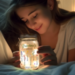 Grandma's Garden Is Grown With Seeds Of Love - Family Personalized Custom Mason Jar Light - Gift For Grandma - 图片 2