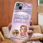 Dog Mom Mode, Always On - Dog Personalized Custom Clear Phone Case - Mother's Day, Gift For Pet Owners, Pet Lovers - 图片 4