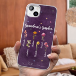 Her Garden Grows With Love - Family Personalized Custom Clear Phone Case - Mother's Day, Gift For Mom, Grandma - 图片 3