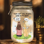 Memorial Personalized Custom Mason Jar Light - Sympathy Gift For Pet Owners, Pet Lovers - 图片 3