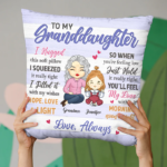 I Filled This Pillow With My Wishes - Family Personalized Custom Pillow - Gift For Grandchildren - 图片 3