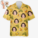 Family Personalized Custom Unisex Tropical Hawaiian Aloha Shirt - Summer Vacation Gift, Gift For Family Members