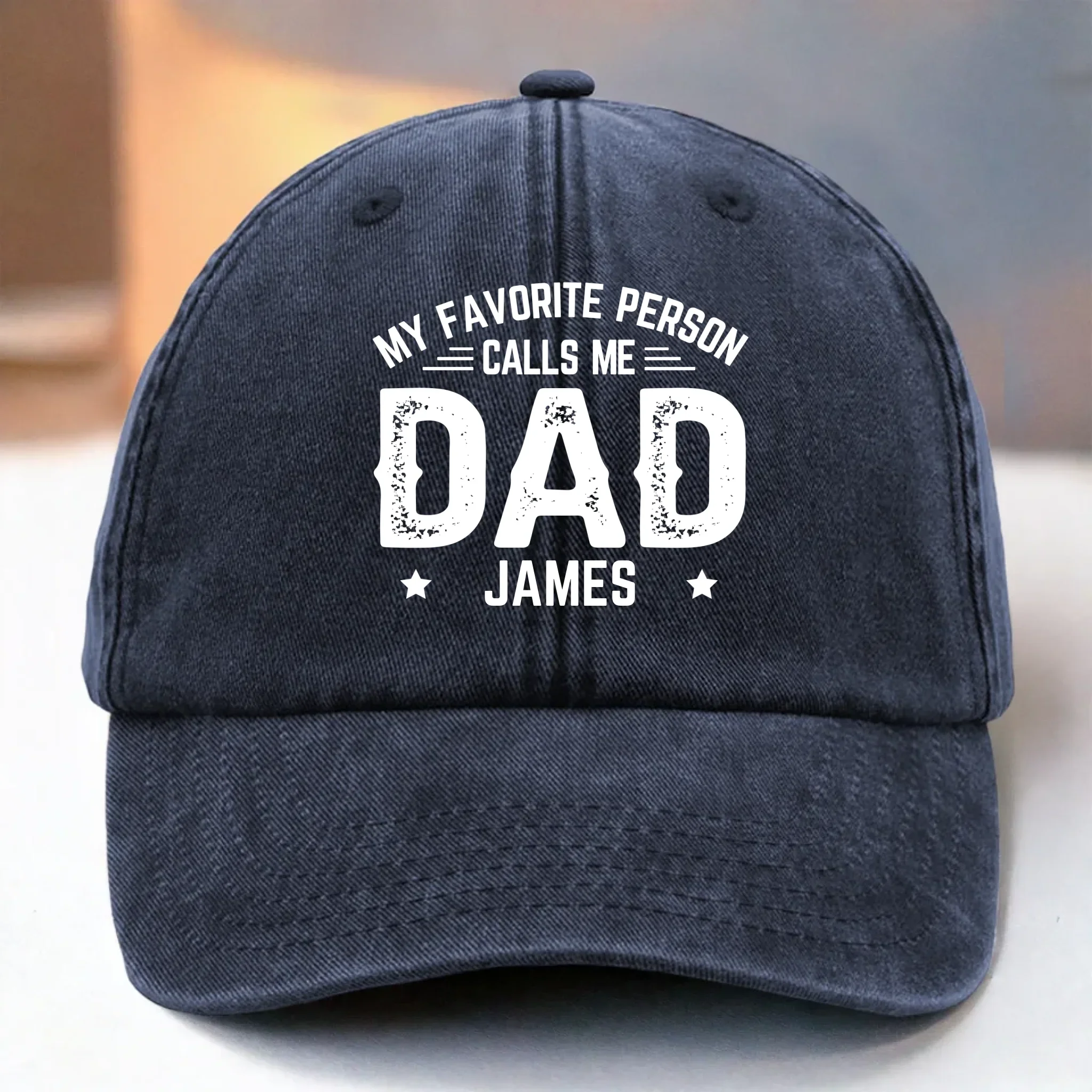 fae44407923fb42f93c58daa7f726cee Papa Life, Best Life - Family Personalized Custom Vintage Washed Denim Baseball Cap - Father's Day, Gift For Dad, Grandpa - 图片 1