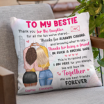 We'll Face Life Together - Bestie Personalized Custom Pillow - Gift For Best Friends, BFF, Sisters - 图片 3