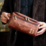 Custom Engraved Leather Toiletry Bag - Personalized Birthday Gifts For Dad, Brother, Grandpa, Husband - For The Man Who’s Always On The Move - 图片 6