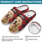 Custom Photo Fluffy Slippers - Personalized Birthday Gifts For Dog Cat Lovers, Dog Dad And Mom, Cat Owners - Happiness Is A Warm Puppy - 图片 8