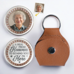 Custom Photo Pocket Hug - Personalized Memorial Sympathy Gifts For Loss Of Mom, Dad - In My Heart, Always With You